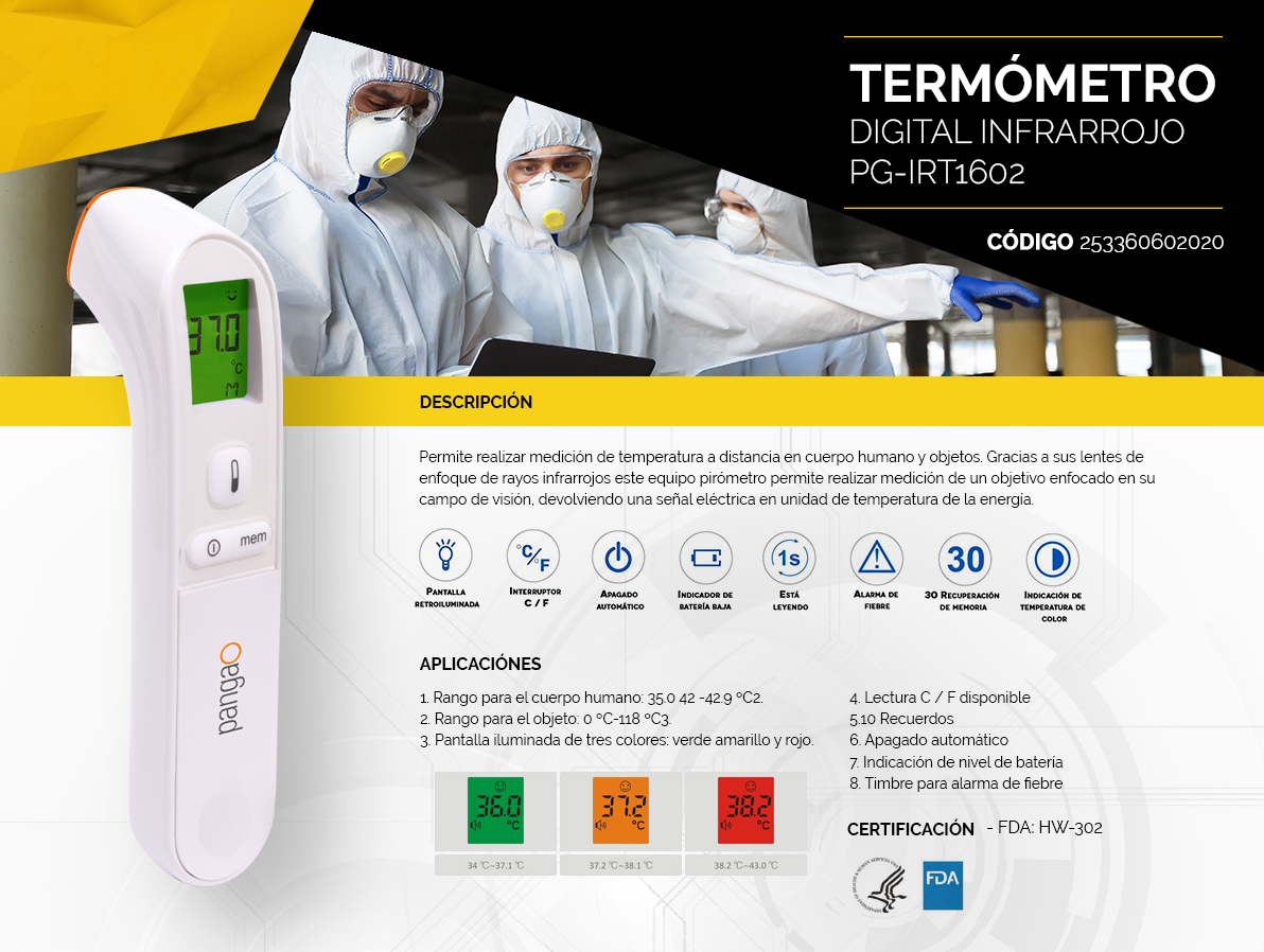 Termómetro Digital con láser infrarrojo en Barreras Sanitarias - Casa Thames