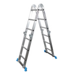 Escalera de aluminio articulada x 3