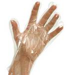 Guantes manopla de polietileno descartables