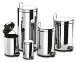 Cestos de acero inox. Brinox con tapa pedal