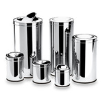 Cestos de acero inox. Brinox® Decorline con tapa vaivén